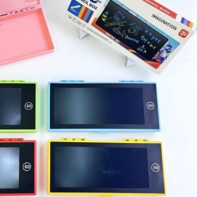 

NO REQUEST! Kotak pensil | tempat pensil lcd drawing box besar uk 21x9cm
