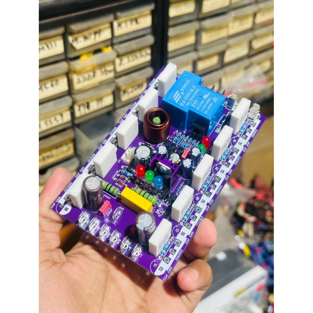 pcb final 5 set transistor thosiba dan 3 set final sanken double layer