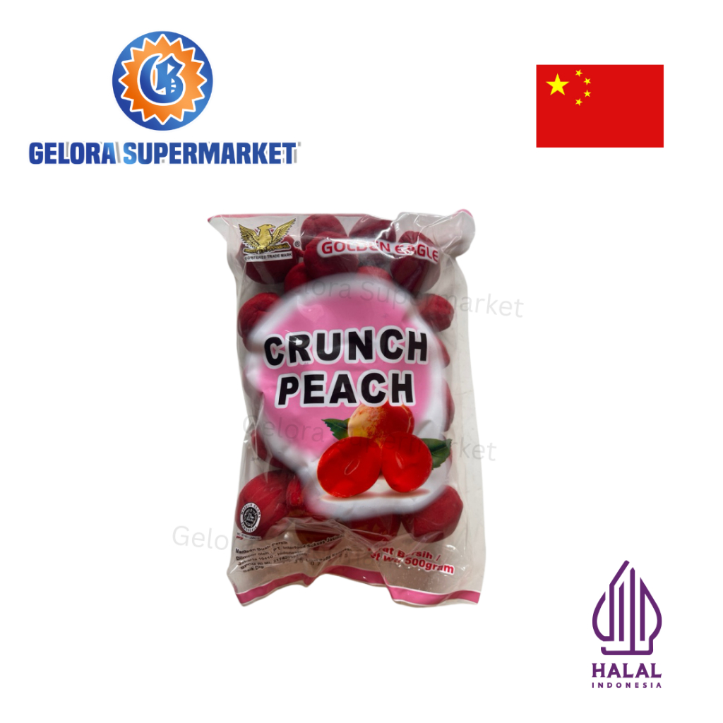 

Golden Eagle Crunch Peach Manisan 500gr - Gelora Supermarket