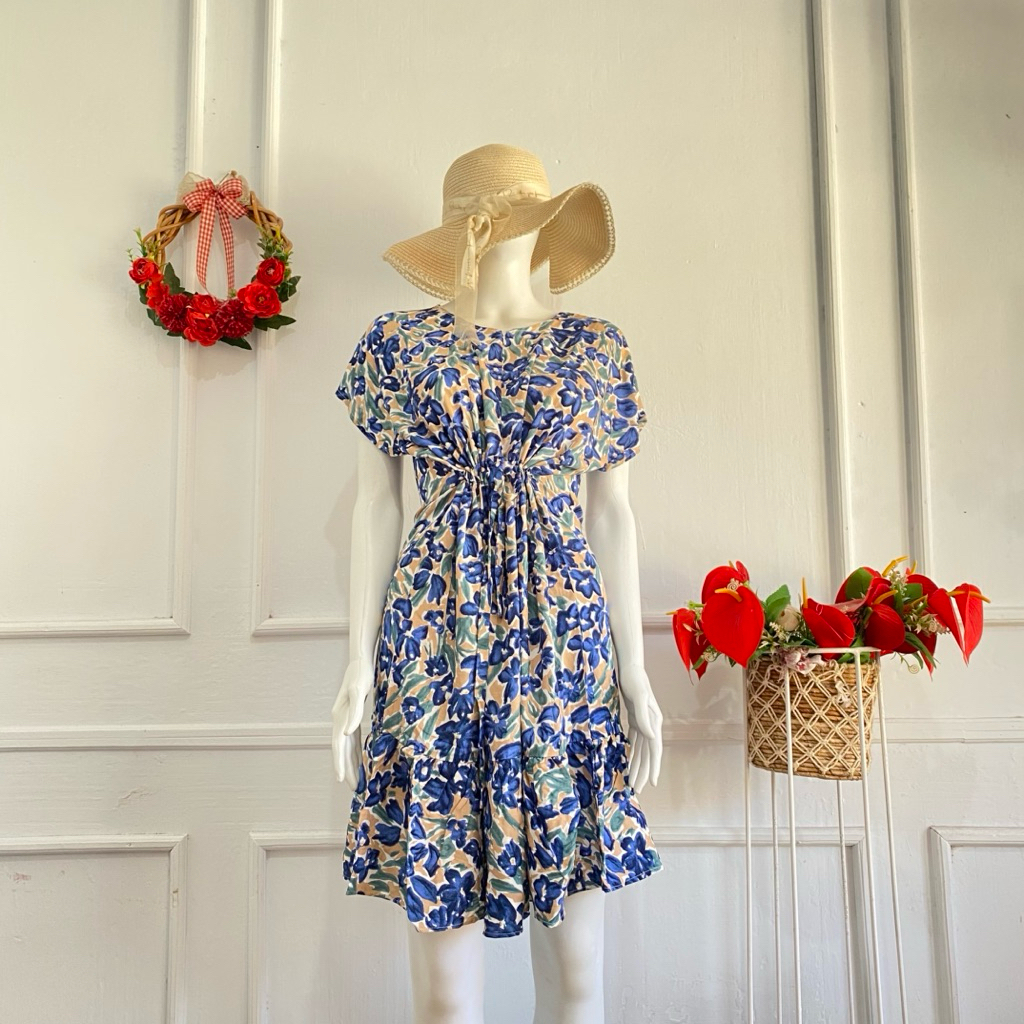 Daster ruffle serut / daster ruffle busui viral / daster serut rempel selutut