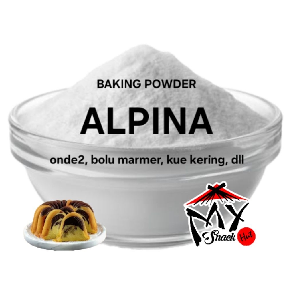 

ALPINA 50GR PENGEMBANG KUE CAKE COOKIES SNACK DONAT KUE KERING BISKUIT ONDE BOLU SOFT CHIFFON SIFON