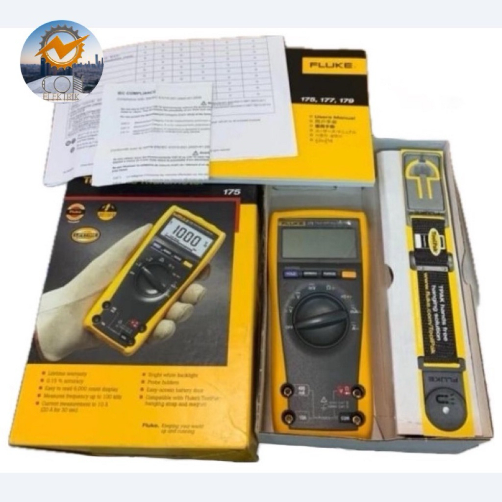 Fluke 175 True-Rms True Rms Digital Multimeter Multi Meter Original