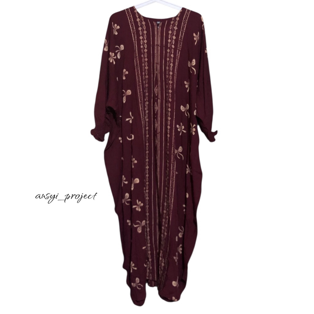 Kaftan Rumahan / Kaftan Batik / Daster Kelelawar tangan Karet / Jubah wanita batik / Daster Model ka