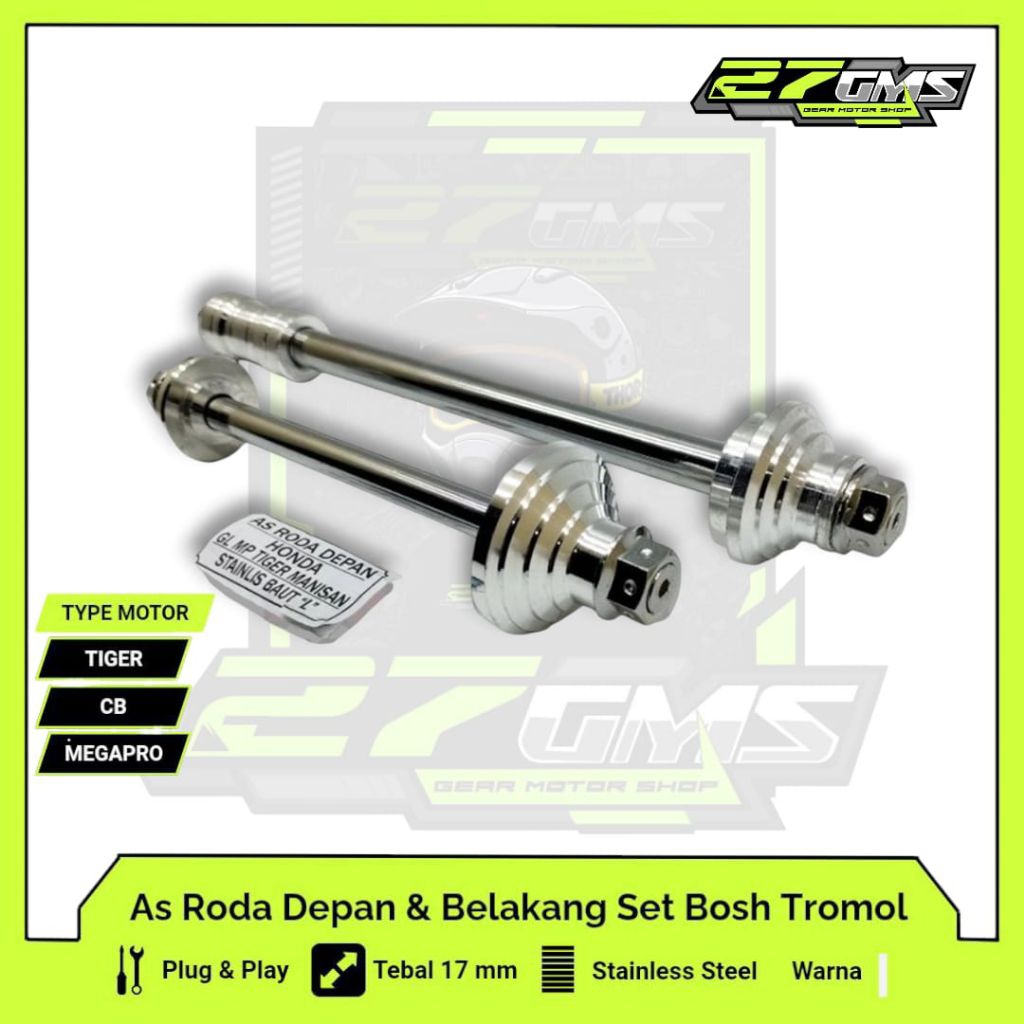 As Roda Belakang Tiger Dan As Roda Depan Tiger Set Bosh Tromol Satu Set PNP Tiger GL MP