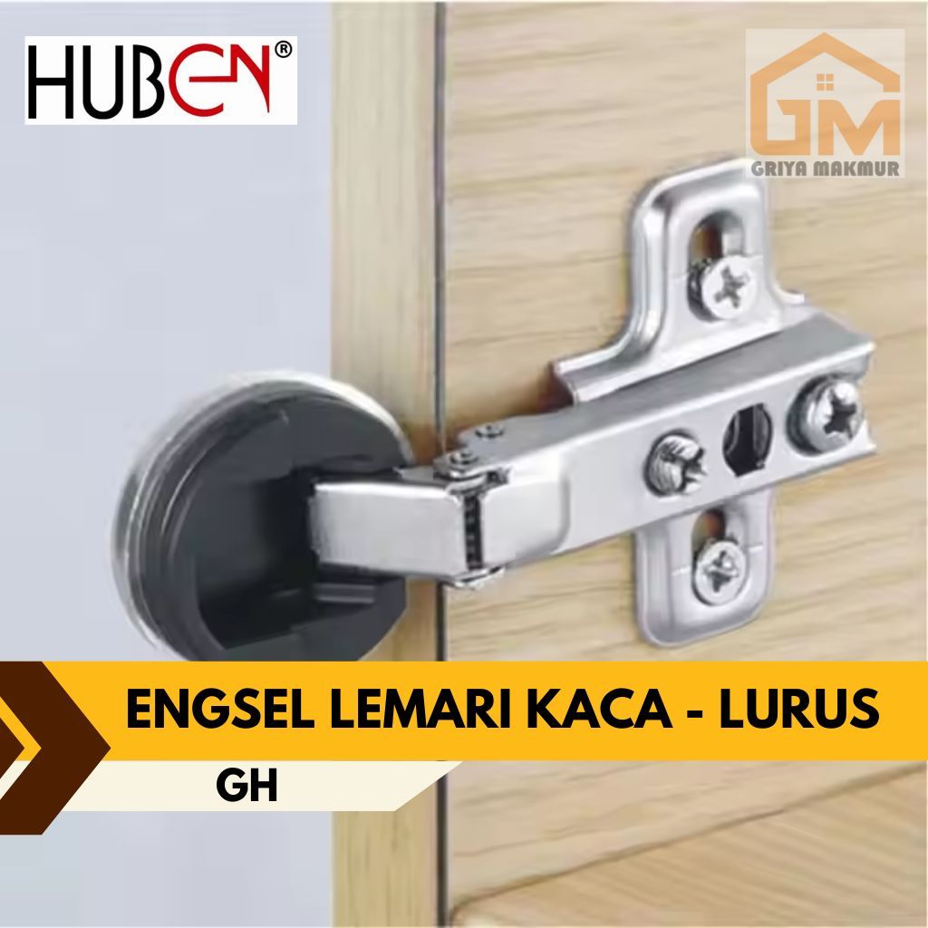 Huben GH Engsel Sendok Kaca Engsel Pintu lemari Kaca - Lurus