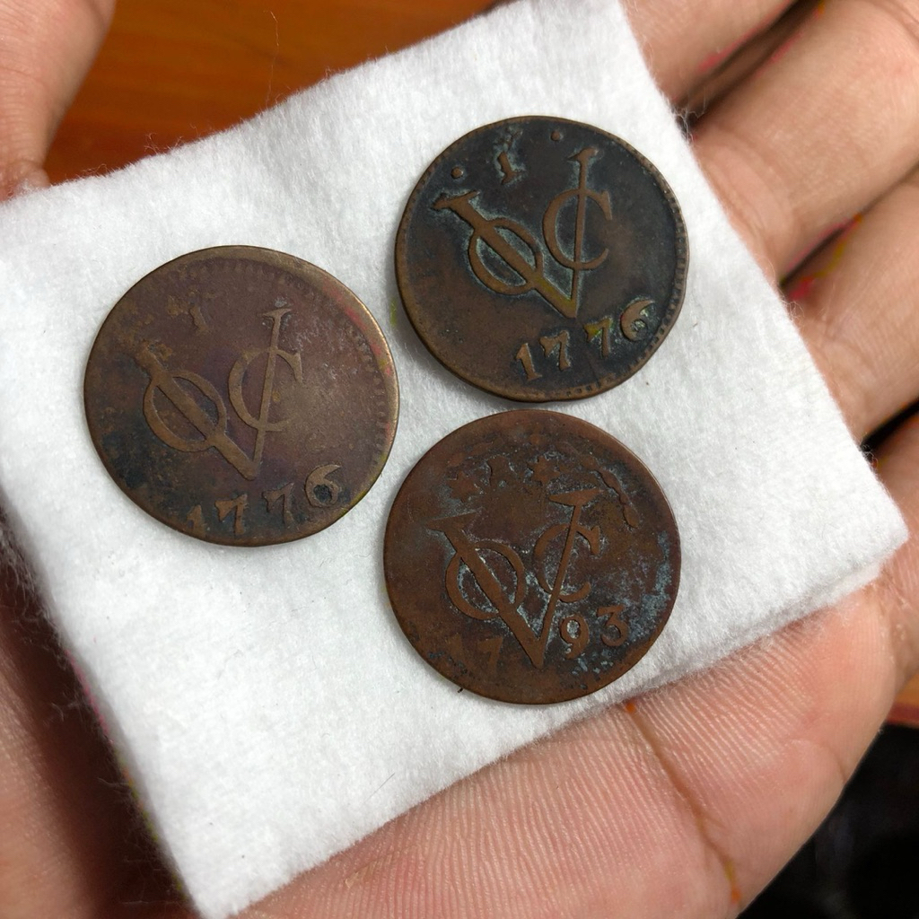 Koin Kuno Gelderland VOC 3pcs 1793-1776