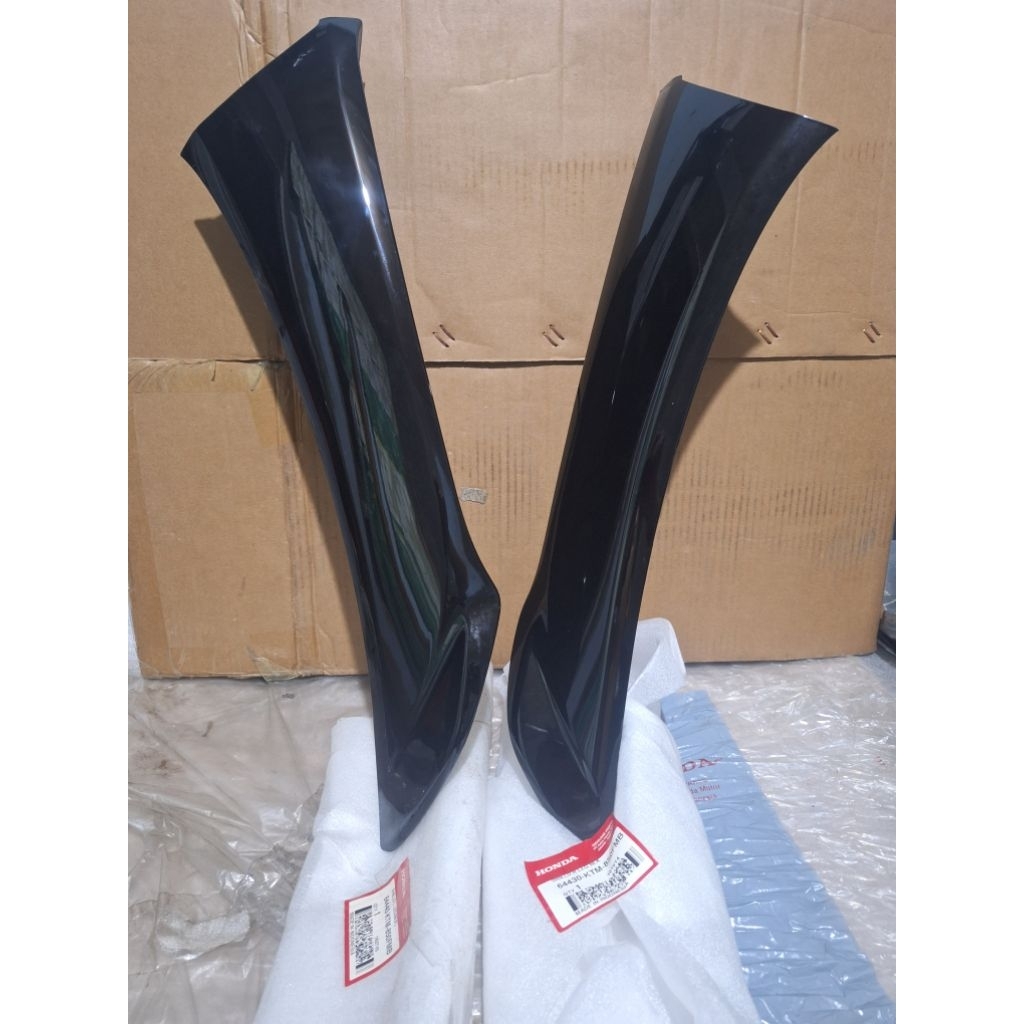 cover sayap sebeng luar honda supra x125 old lama original ahm honda hitam 64430 64440-KTM-850fmb