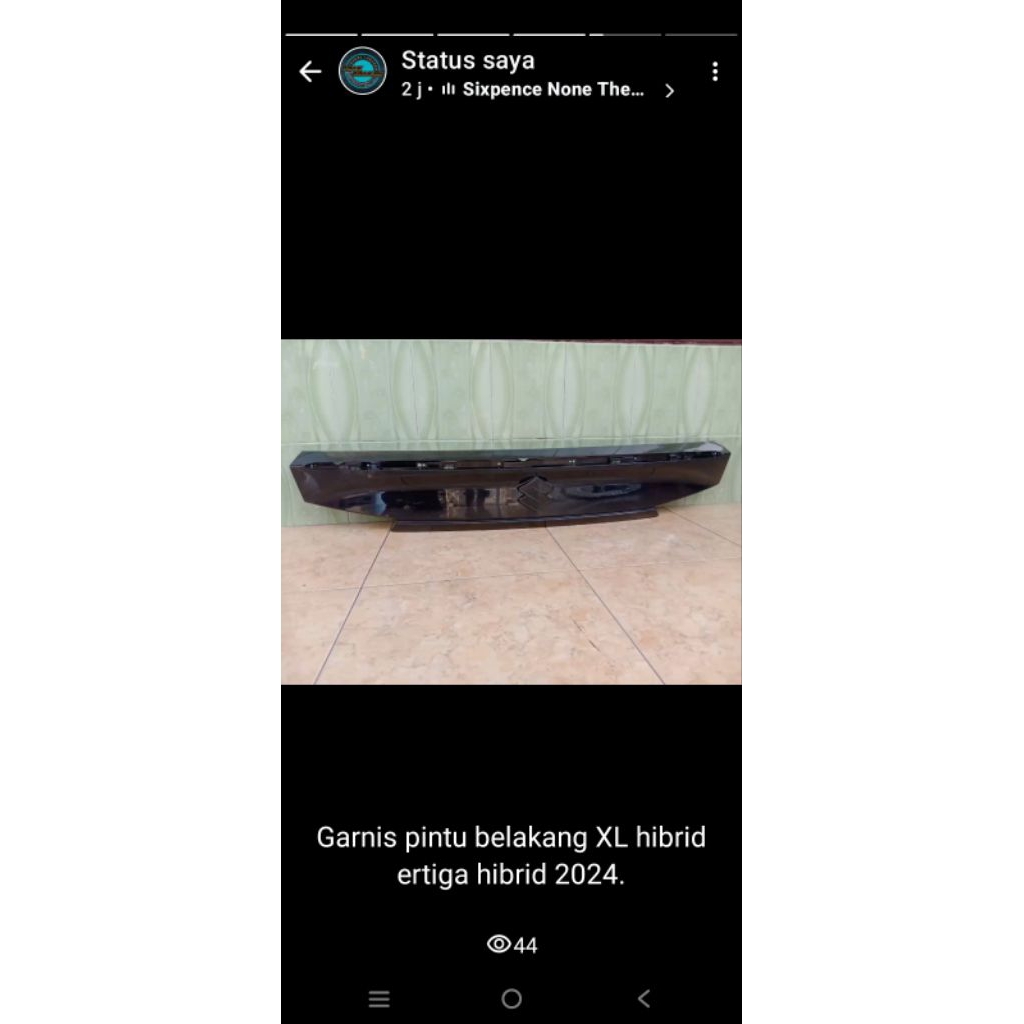 garnis pintu belakang Suzuki xL-7 Ertiga hybrid