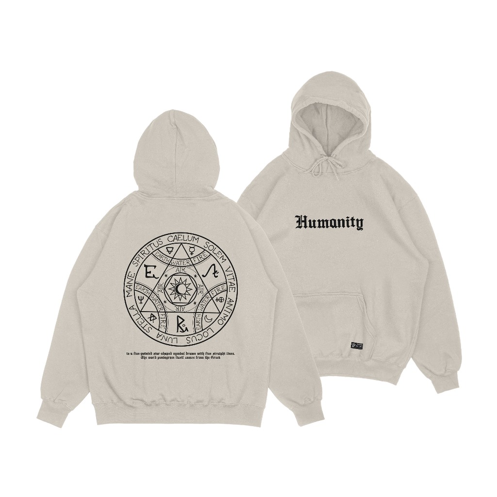 DEZIROSE - Sweater Hoodie Pria | Humanity | Cowok Cewek Unisex | Fleece Tebal Premium
