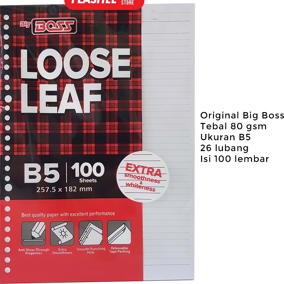 

Flashee Kertas Binder B5 Garis Loose Leaf Garis Kertas File Note Garis Isi Binder B5 1 Lembar