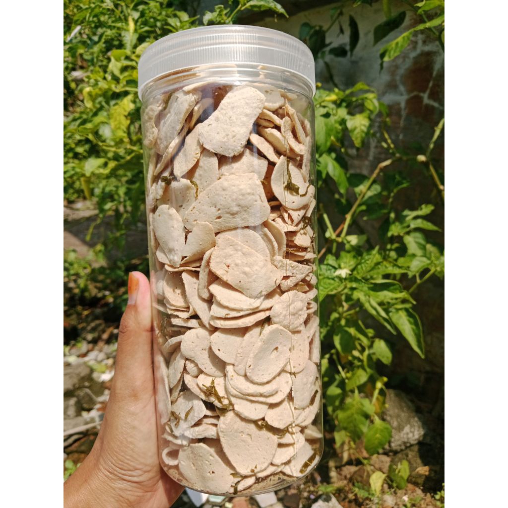 

basreng koin ori daun jeruk toples tabung