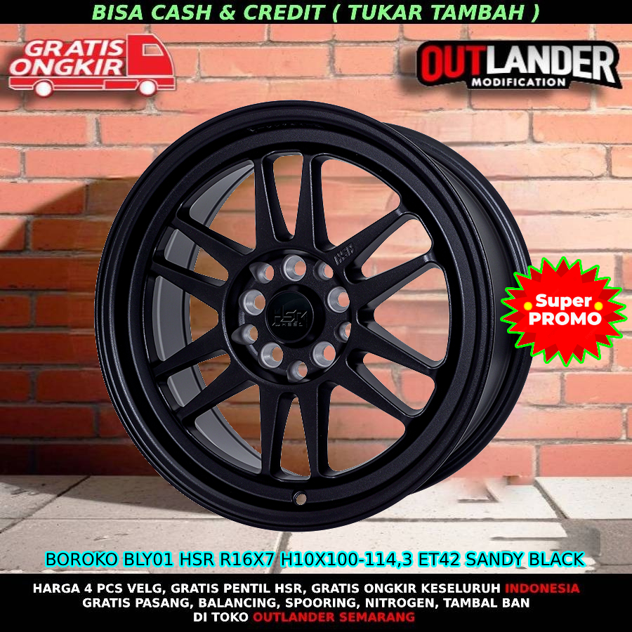 velg racing ring16 untuk mobil Brz Forester Impreza dll hsr boroko bly ring16