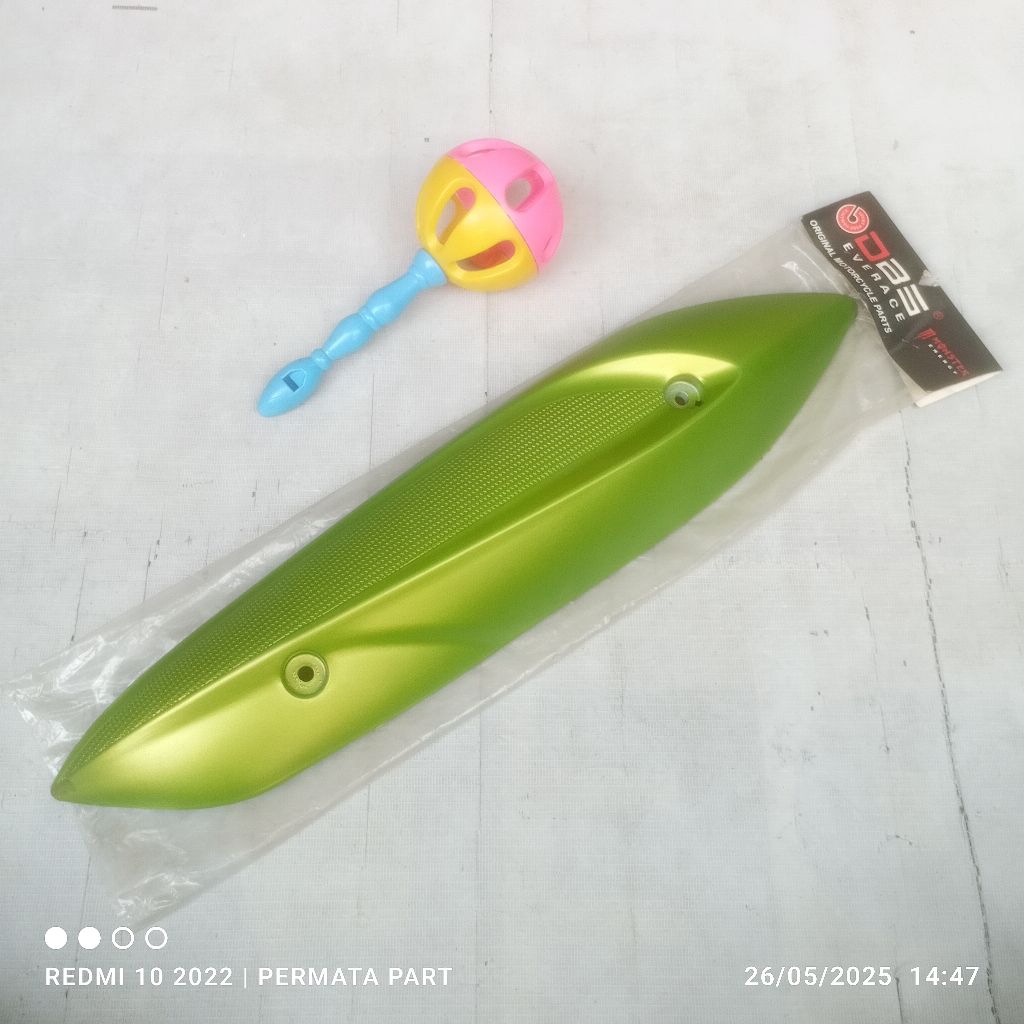 tutup cover knalpot mio smile mio soul karbu fino karbu DBS THAILAND hijau variasi aksesoris