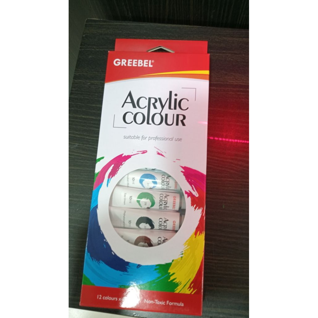 

GREEBEL ACRYLIC PAINT 10 ML (12 Warna)