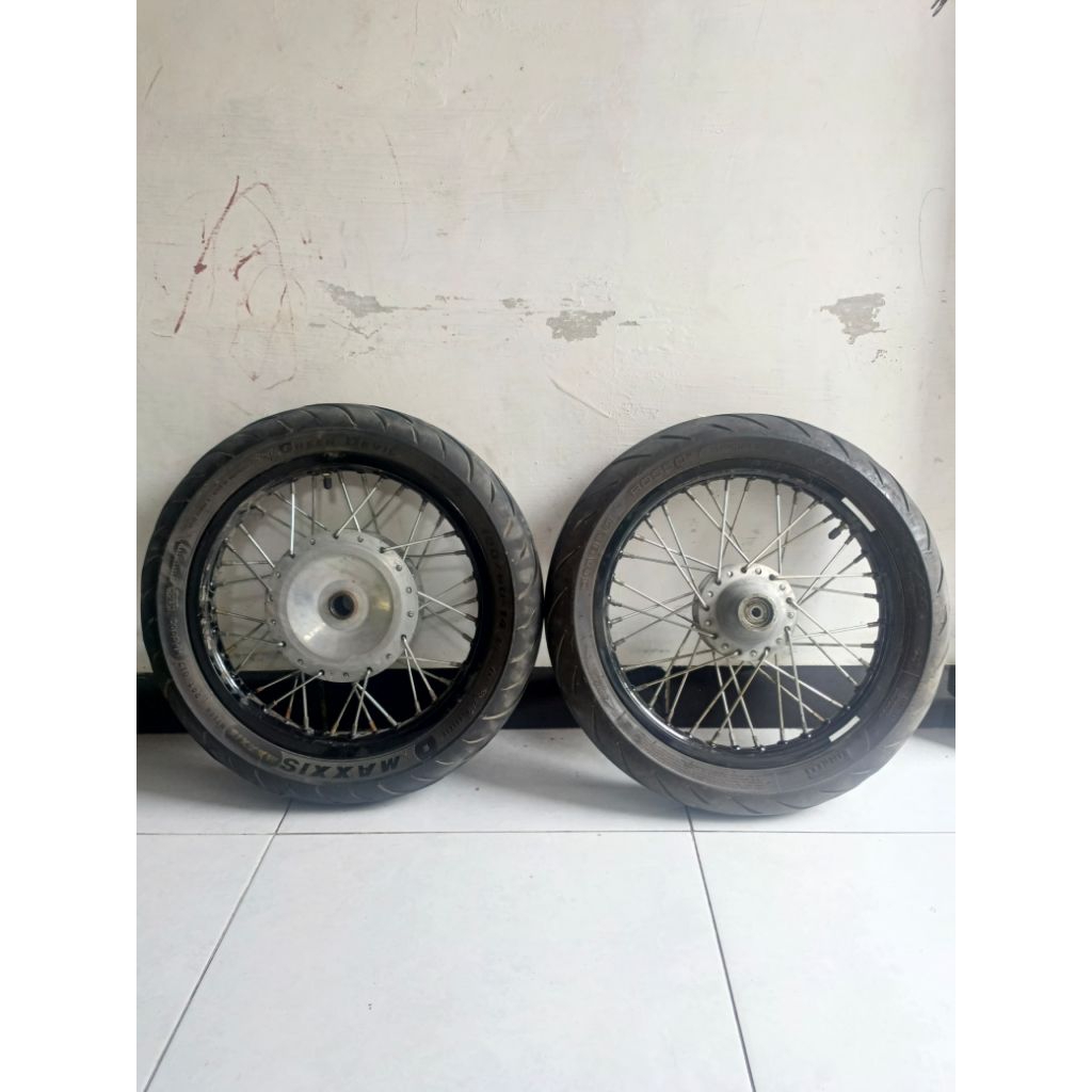 Velg Bekas NMax 2019 Ring 14, satu set Depan dan Belakang + bonus Ban
