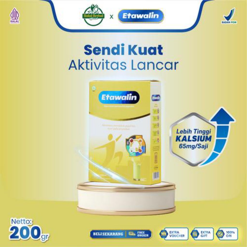 

Etawalin – Susu Kambing Etawa Tingkatkan Kepadatan & Kesehatan Sendi - Paket 1 Box