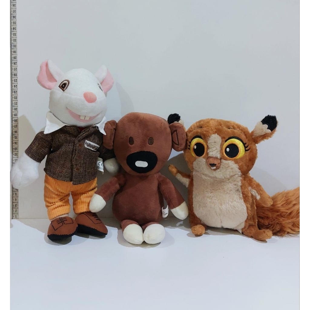 Koleksi Boneka Stuart Little Parmareggio Teddy Mr Bean Mort Madagaskar