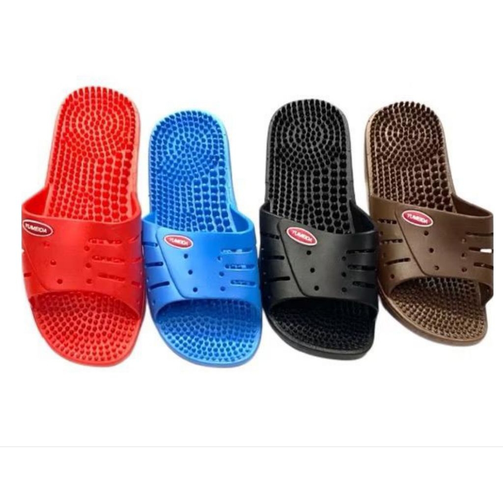 sandal slop karet duri lembut wanita terlaris