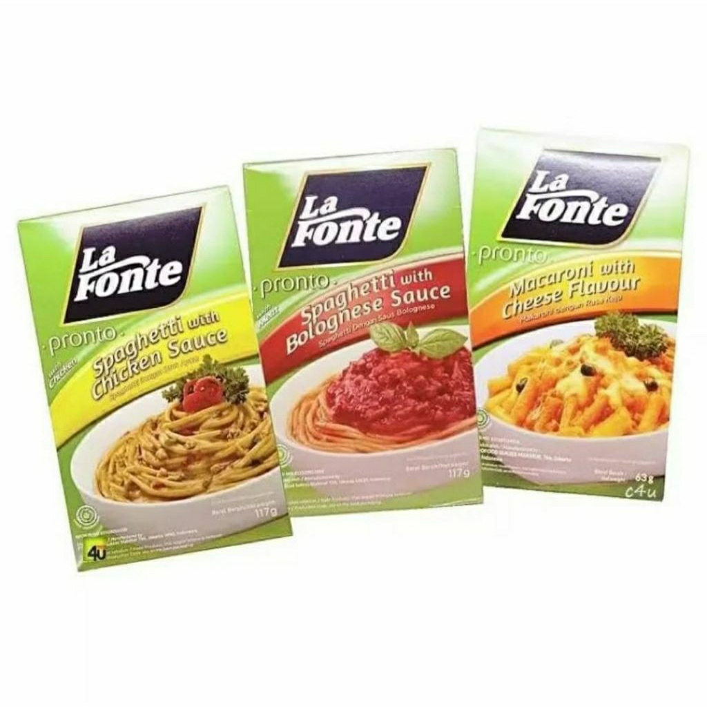 

3 PCS La Fonte spaghetti macaroni cheese