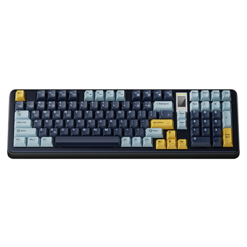 Ajazz AC100 LCD Mechanical Keyboard Alumunium Wireless