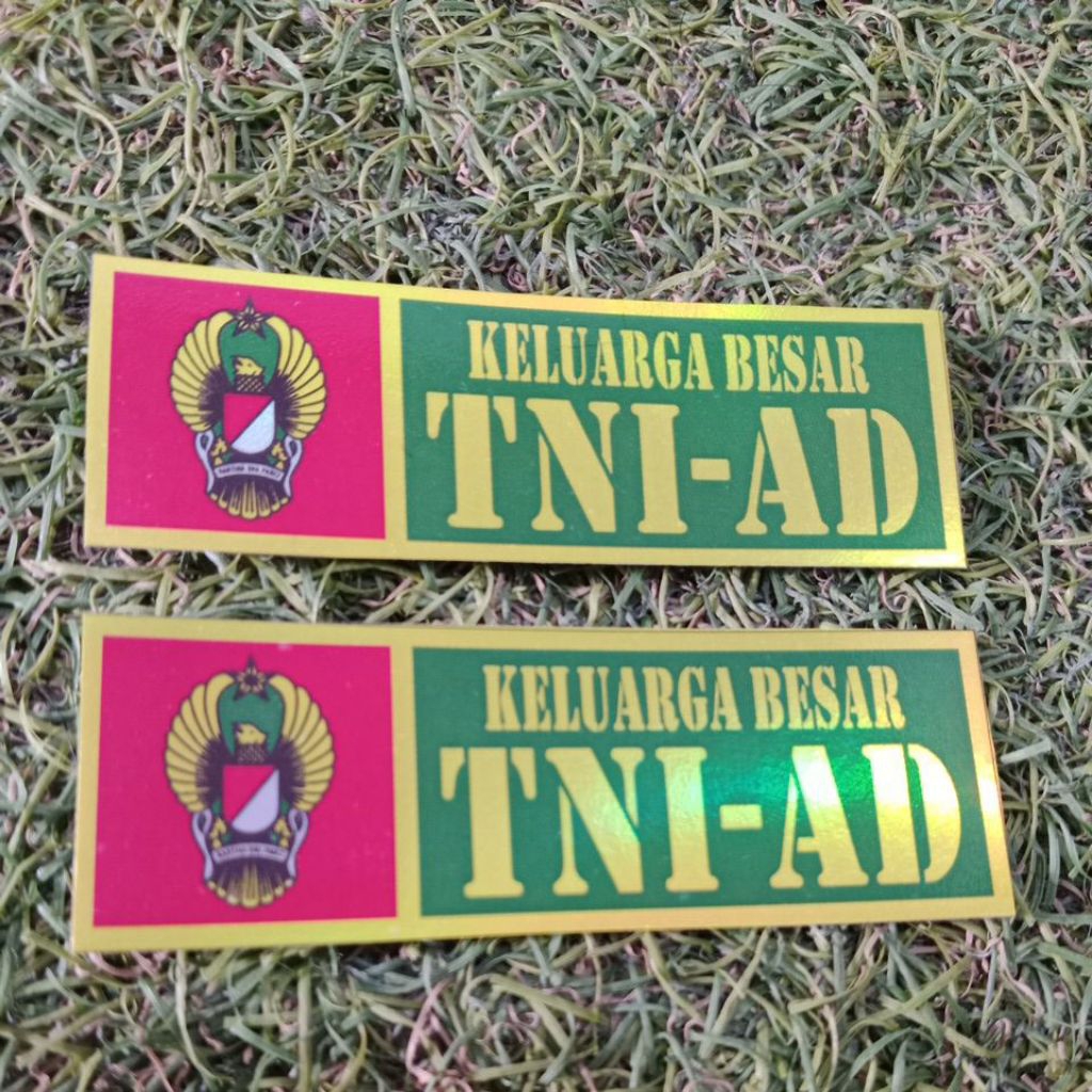 

Stiker plat no TNI AD hologram glossy