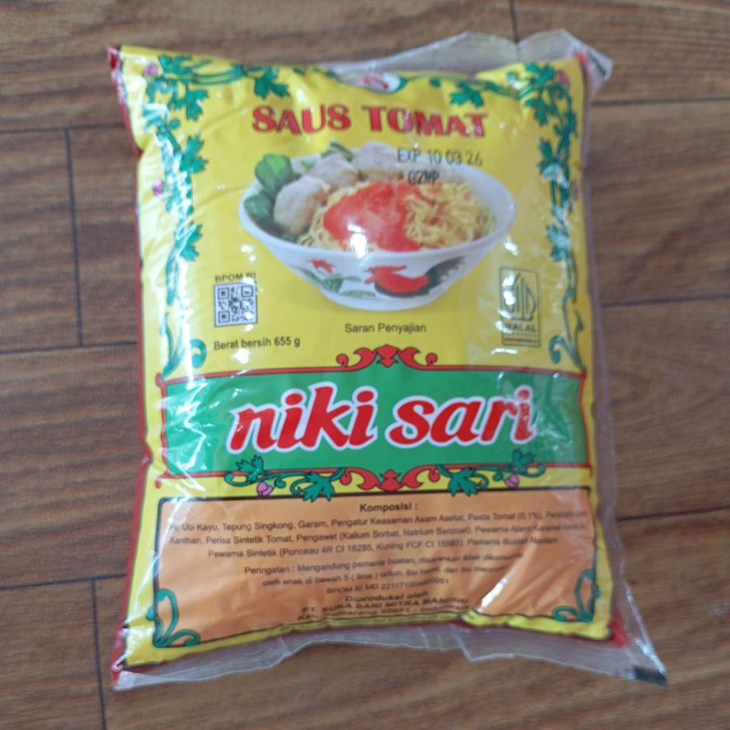 

(INSTAN ONLY) saos niki sari / saos sambel nikisari / saos pedes niki sari
