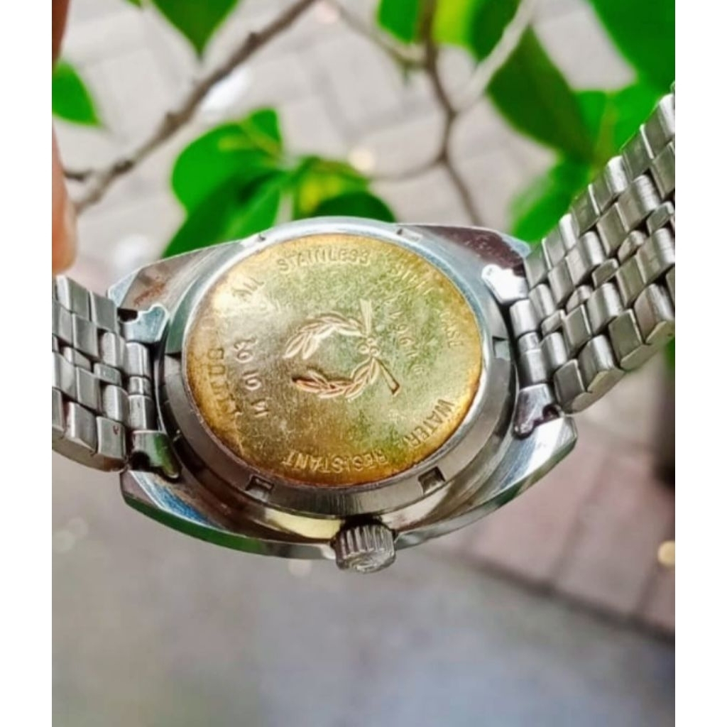 Jual Jam Tangan Titus 17 Jewels Swiss Black Dial NOS Stiker Segel Masih