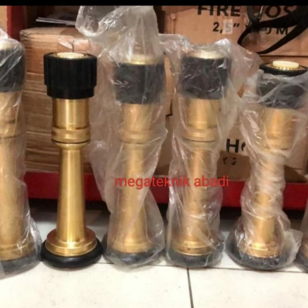 Nozle pemadam 2 inch machino jet spray full kuningan type pendek