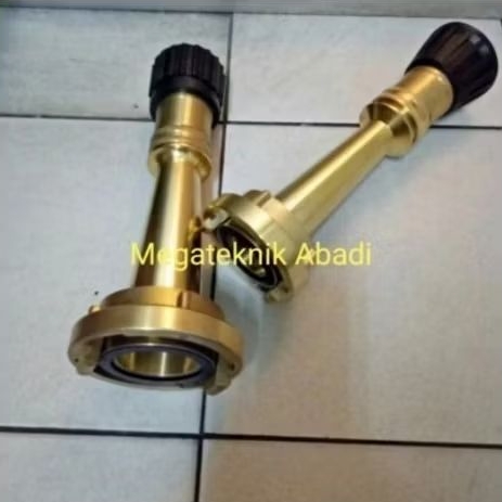 Nozle pemadam 2 inch Storz jet spray full kuningan type pendek