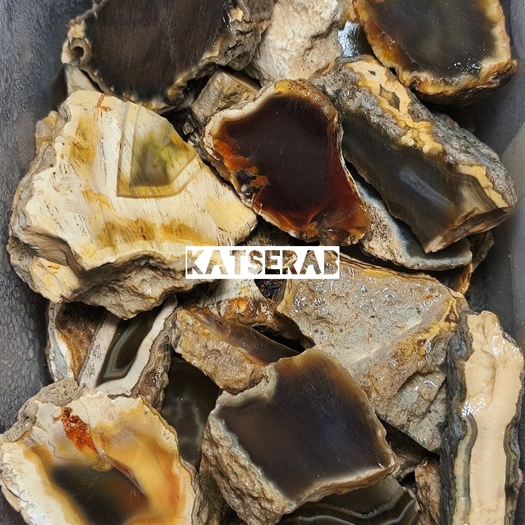 Bongkahan Batu Akik Sulaiman Motf / Bahan Batu Akik Sulaiman Motif / Batu Sulaiman Motif