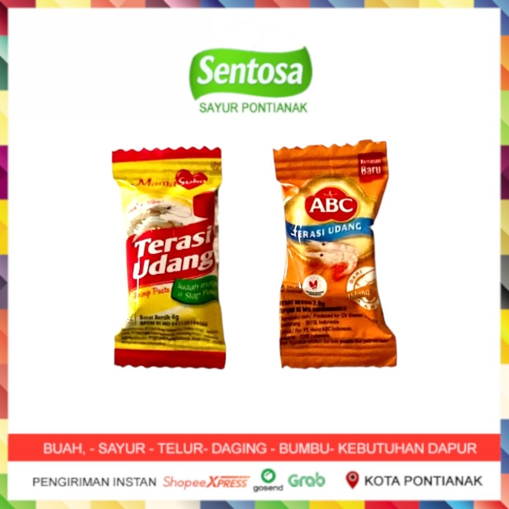 

Terasi Udang Sachet 4 gr Sentosa Sayur Pontianak