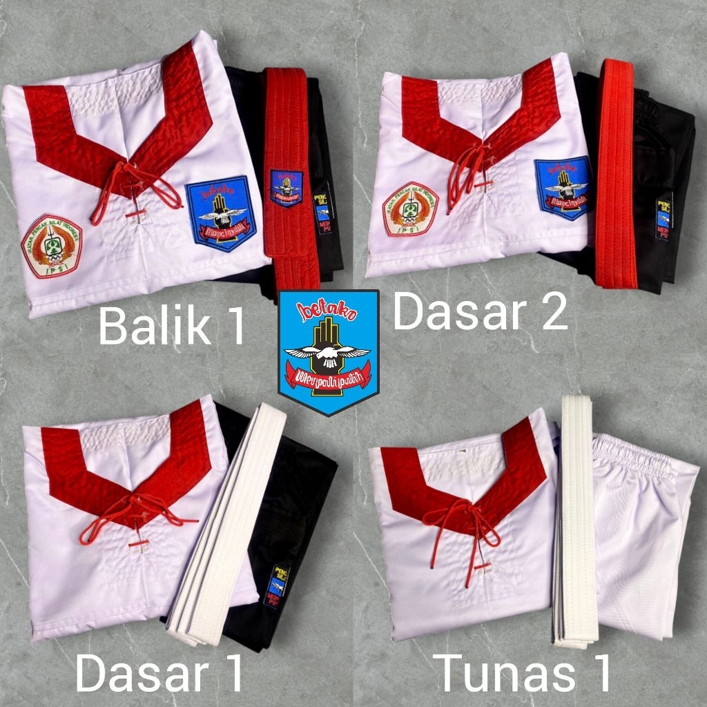 Baju silat Merpati Putih bahan drill tebal /Seragam pencak silat merpati putih