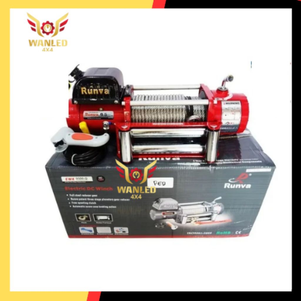 RED Edition: Runva EWX-9500-Q (4,3 ton) SUPER HIGH SPEED Winch
