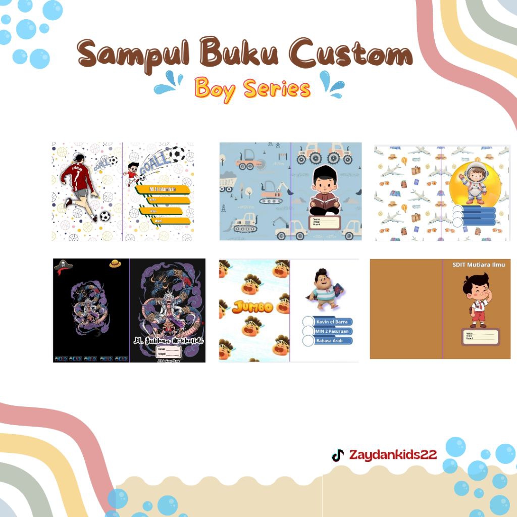 

Sampul Buku Custom/Onepiece/Jumbo/sepakbola/Anaksholih/AnakSekolah