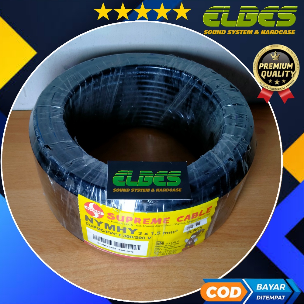 Kabel SUPREME NYMHY HYO 3x1,5mm serabut 3x1.5 mm roll 50m