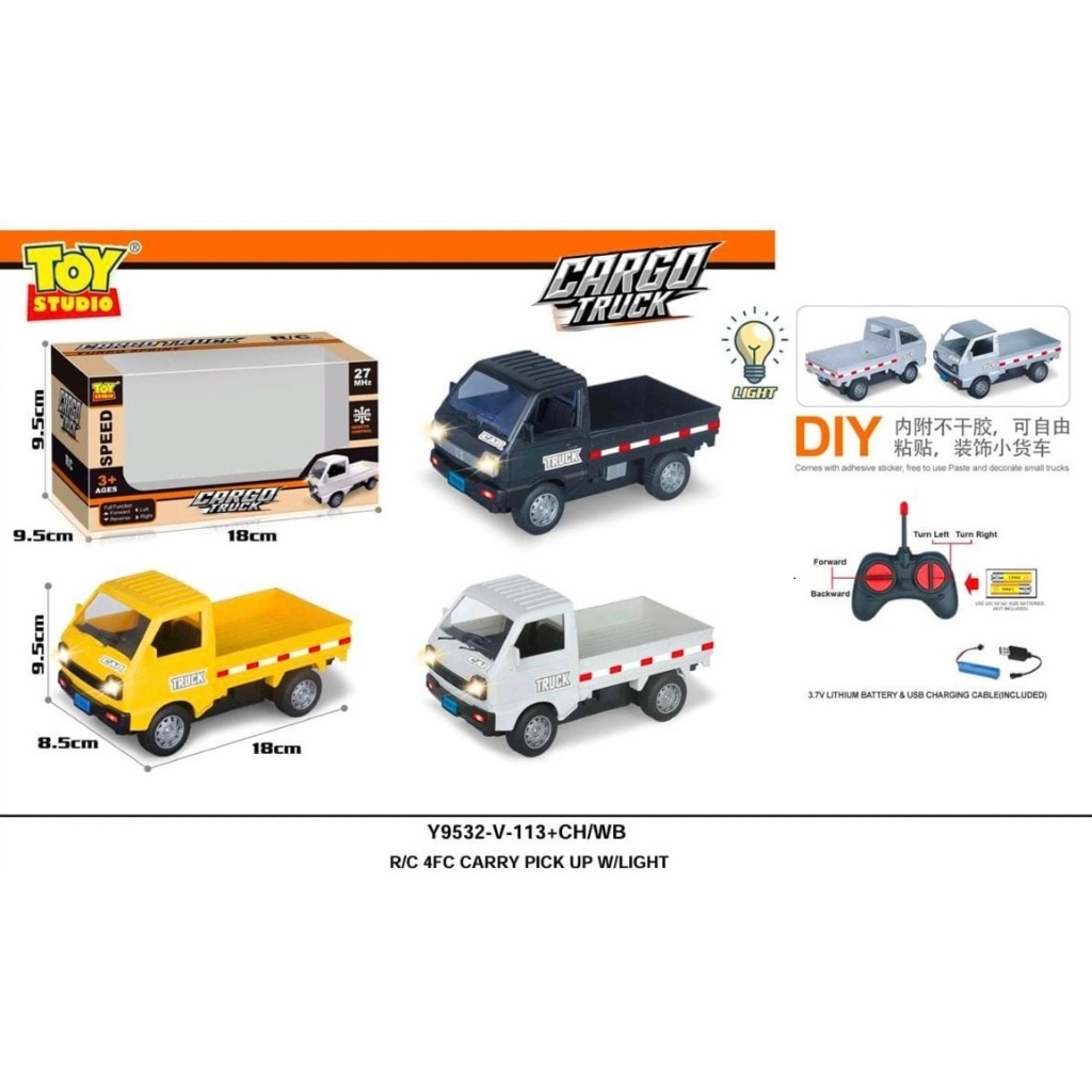 MAINAN MOBIL REMOTE PICK UP Suzuki Carry Scale 1:16 RC CAR 113CH