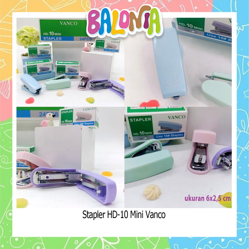 

Stapler HD-10 Mini Vanco, staples, jepretan, stapler lucu