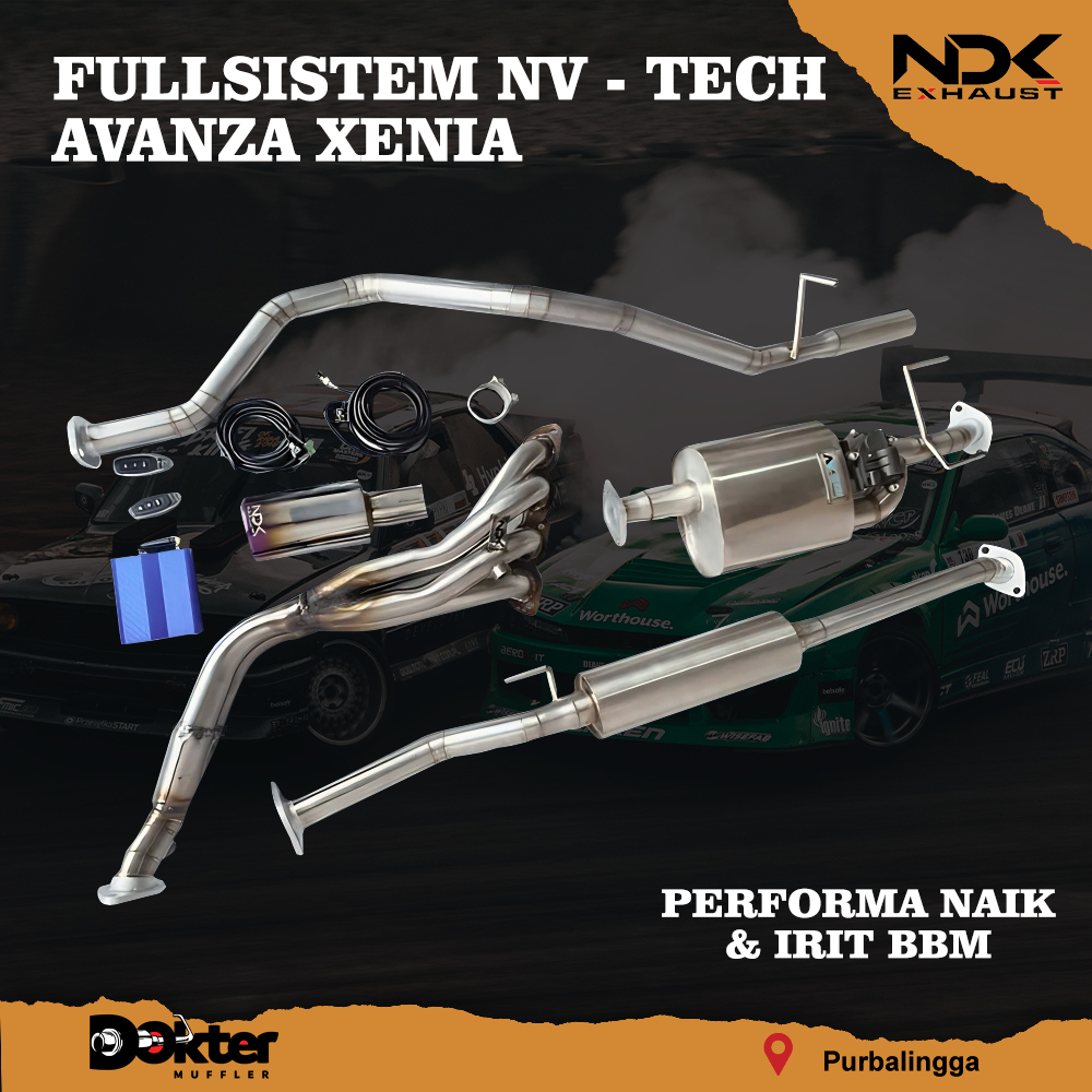 KNALPOT MOBIL RACING VALVETRONIC AVANZA XENIA NDK EXHAUST
