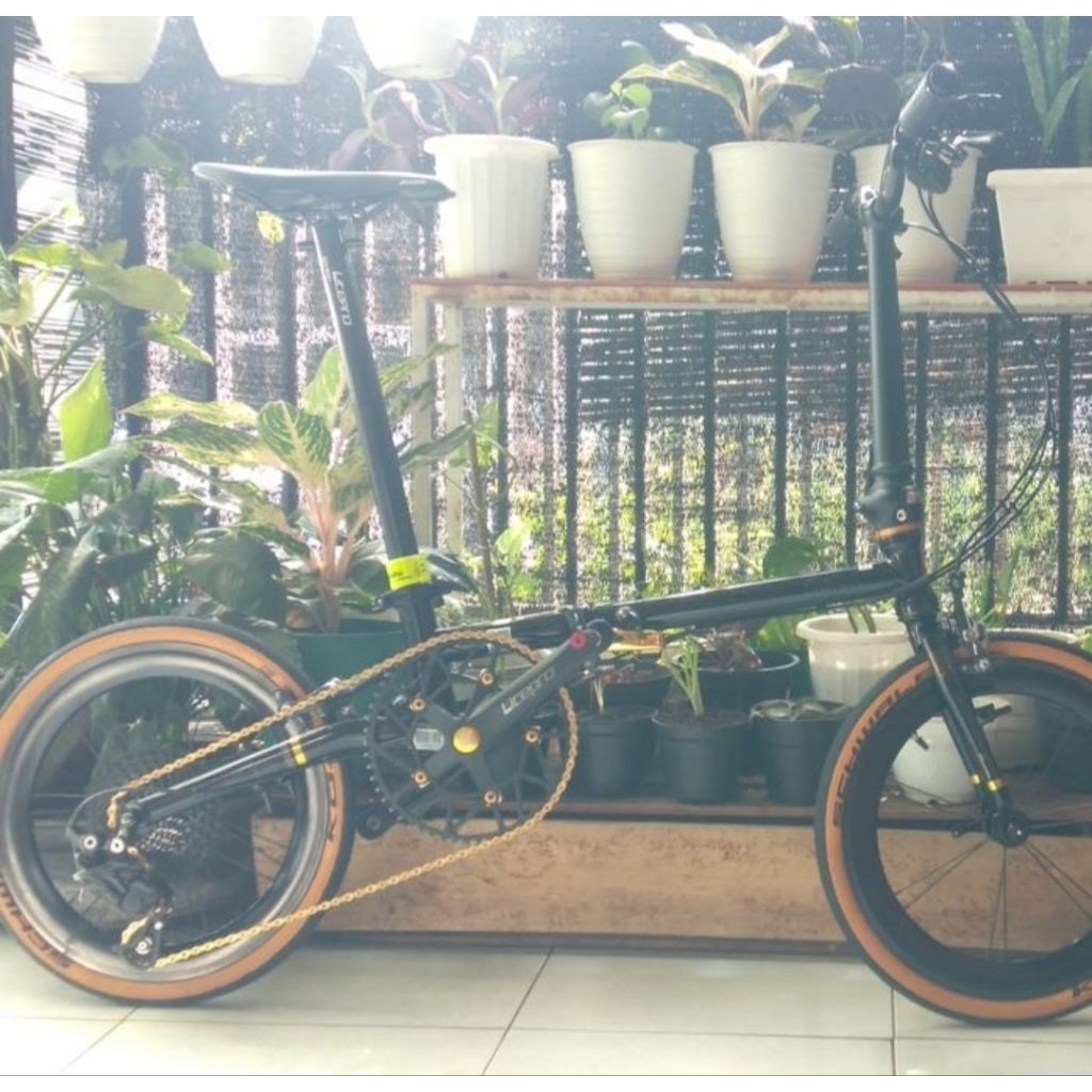 SEPEDA LIPAT FNHON GUST BLACK GOLD 16 349/16+