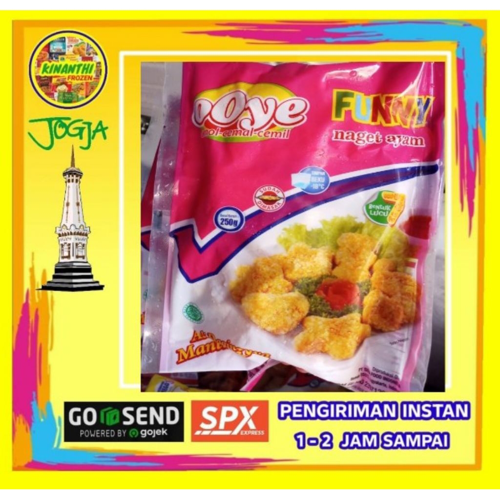 

Ooyee NuGet Funny 250gr,Jogja Frozen