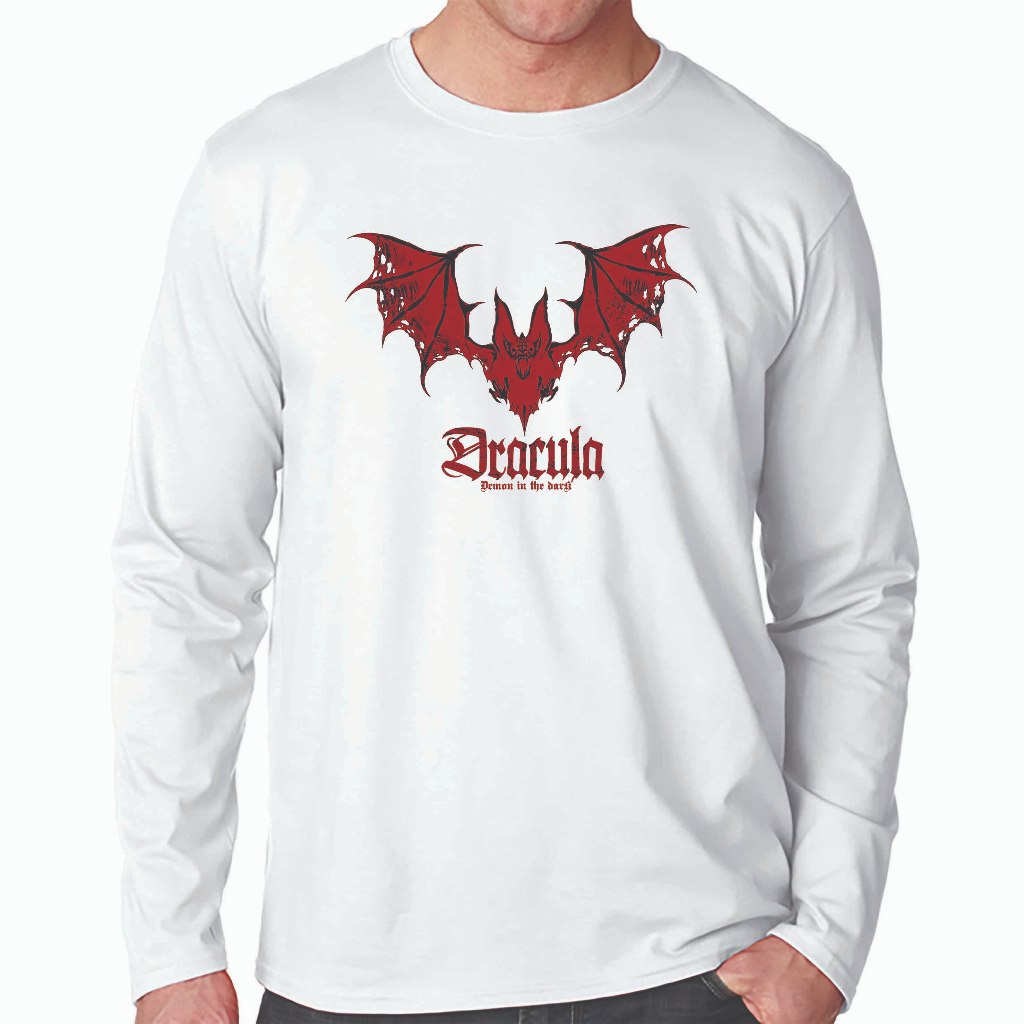 Kaos Distro Pria Dracula Lengan Panjang