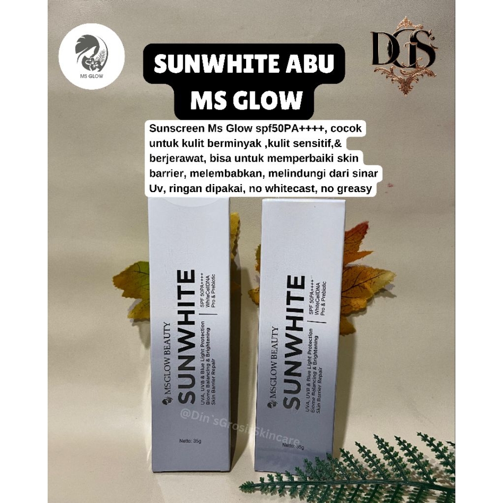 Sunwhite Ms Glow / sunwhitemsglow / ms glow / msglow  / sunwhite spf 50 pa++++ / sunscreen / sunscre