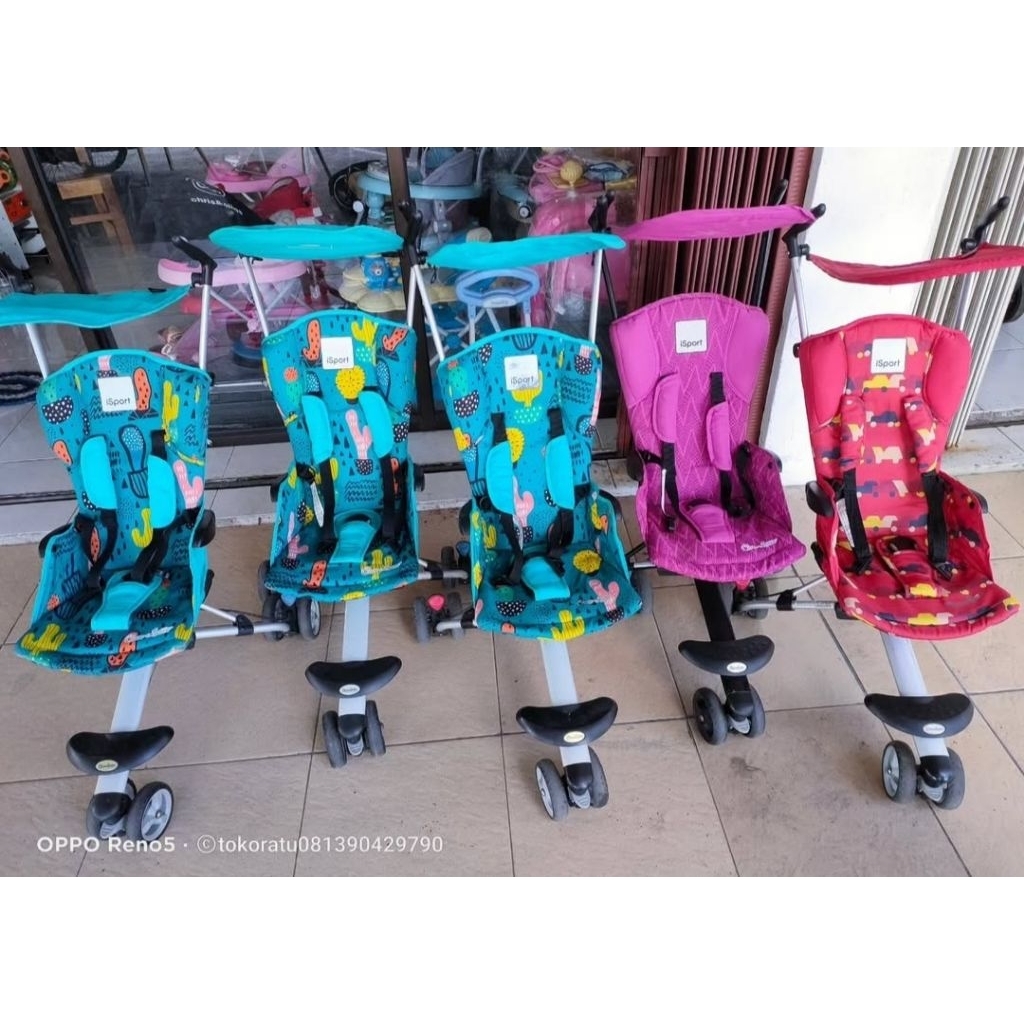 isport kaktus limited edition stroller kereta dorong babywalker pushwalker bouncer apolo ayunan boos