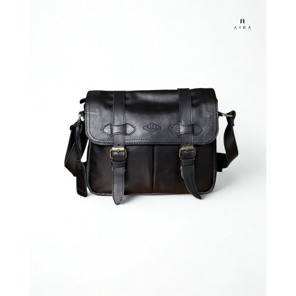 AIRA | Tas Kantor Unisex Aira Bag Kulit Sapi Asli Briefcase Pedro Tab 10 Inchi Tas Selempang Kerja