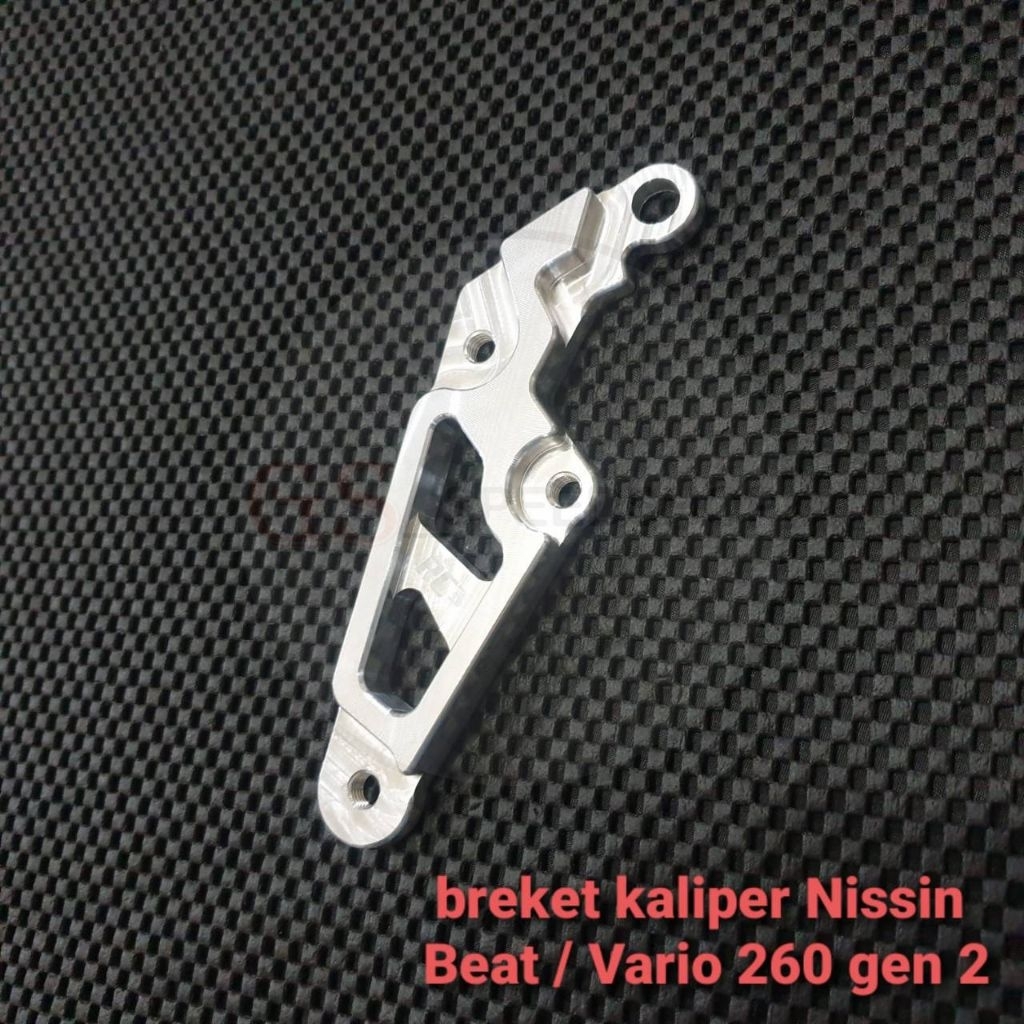 Breket Bracket Dudukan Pegangan Kaliper Caliper Depan Pala Babi Depan RC3 Honda Beat Vario 110 125 1