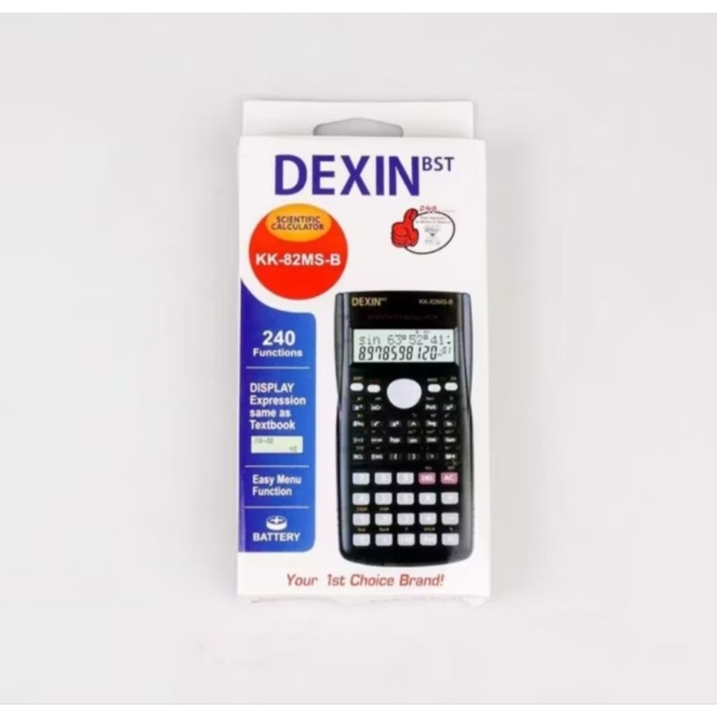 

DEXIN KALKULATOR ELEKTRONIC SCIENTIFIC CALCULATOR KK-82MS-B