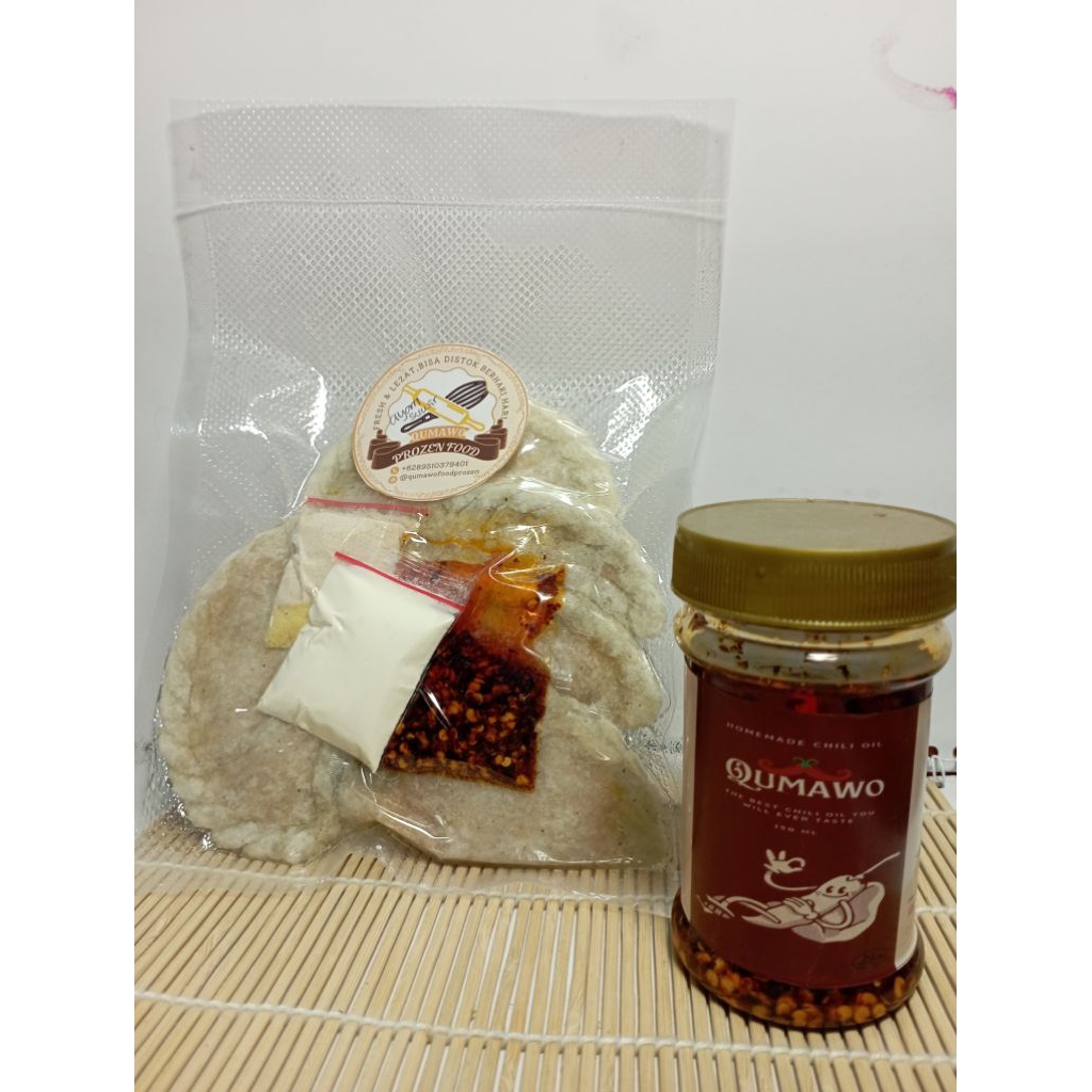 

Cireng Kuah Keju Free Chilli Oil 150Ml| Cireng isi Ayam Suwir Pedas