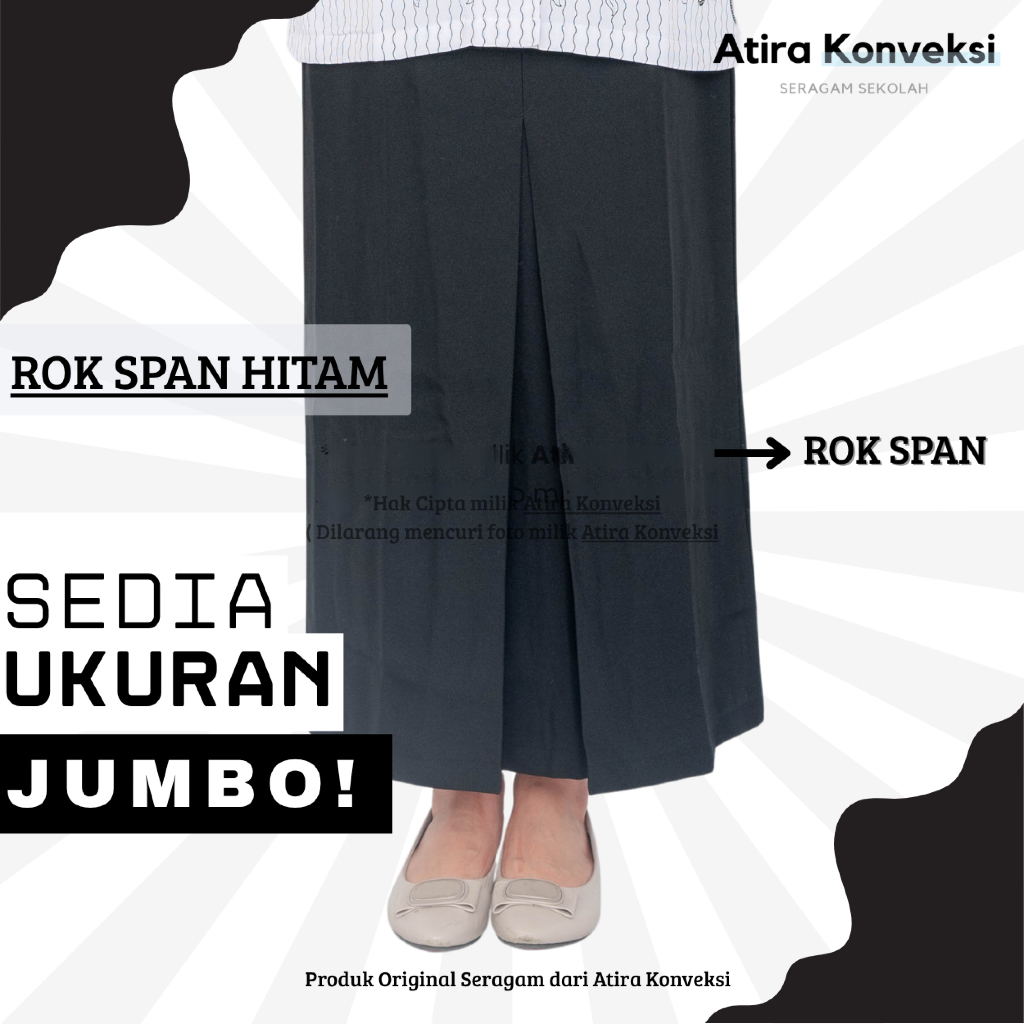ROK SPAN HITAM - FAMATEX, PERTAMIL & LICIN/SANWOS
