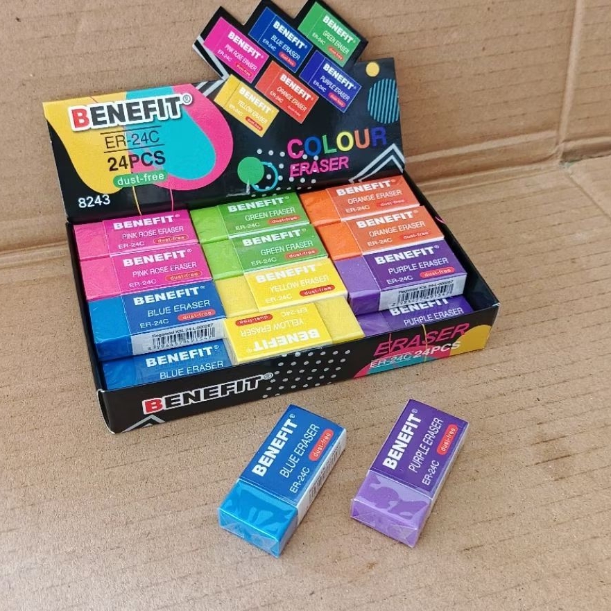 

1 Pcs Penghapus Pensil Warna Warni Benefit ( JUMBO & KECIL )