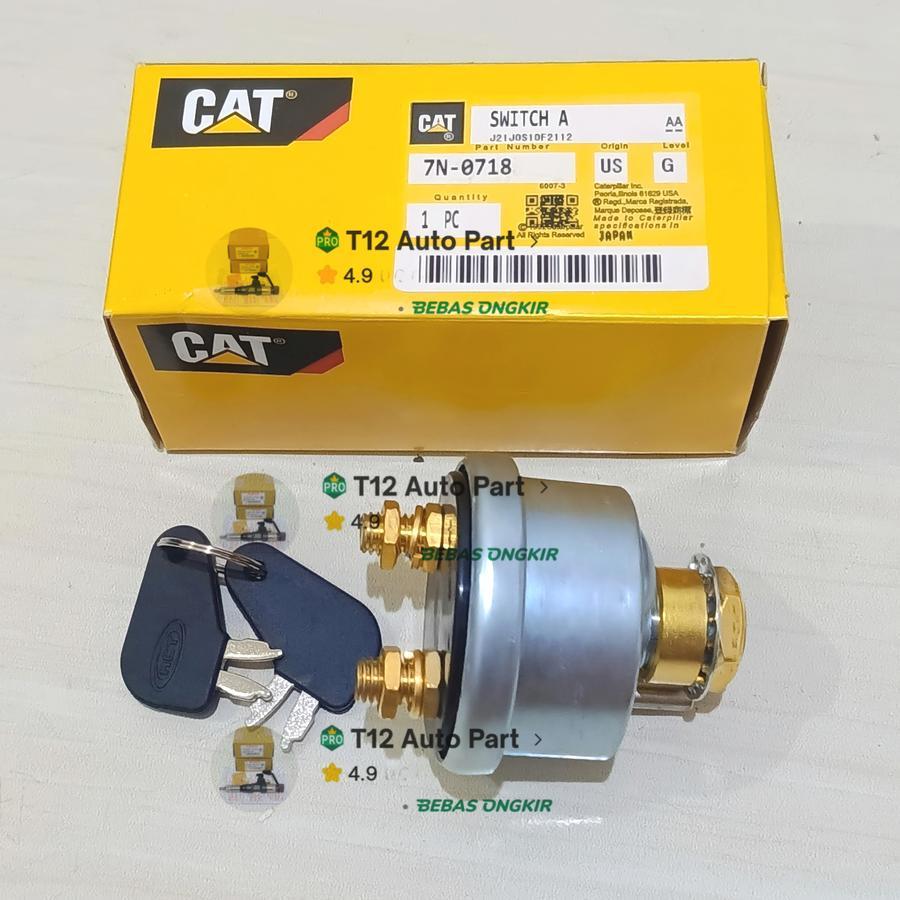 Switch Disconnect 7N-0718 Kunci Kontak Kaki 2 D6G D7G 120K 910F 320C 320D2 7N0718 Switch Key